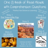 Week of 5 Read Aloud Stories w/ comp. questions-Week 3