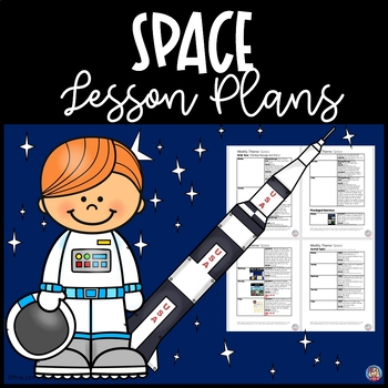 Preview of Week of Space Lesson Plans Pre-K (GA Pre-k GELDS included)