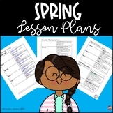 Week of Spring Lesson Plans Pre-K (GA Pre-k GELDS included)