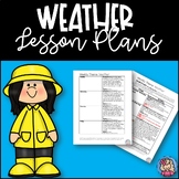 Week of Weather Lesson Plans for Pre-K (GA Pre-k GELDS included)
