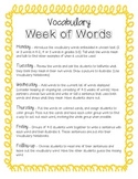 Week of Words - Vocabulary Lessons