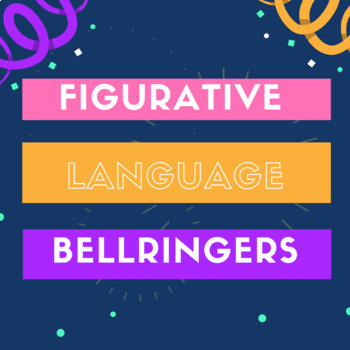 Preview of Week's worth of figurative language bellringers/ quiz for Language Arts 