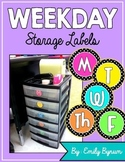 Weekday Storage Labels!