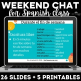 Weekend Chat Spanish Class Routine Weekend Talk Google Sli