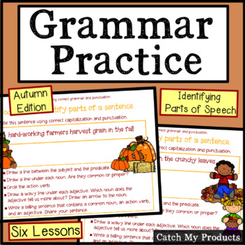 Preview of Fall PowerPoint Grammar Practice