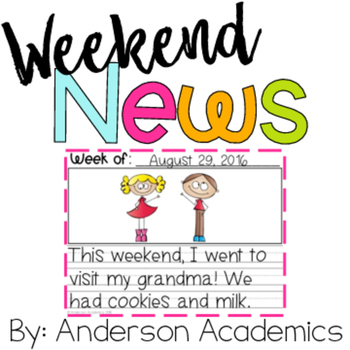 Preview of Weekend News - Weekly Writing