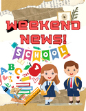 Weekend News Writing Pages Template |Student Writing Week-by-Week