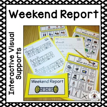 Preview of Weekend Report using Visual Supports