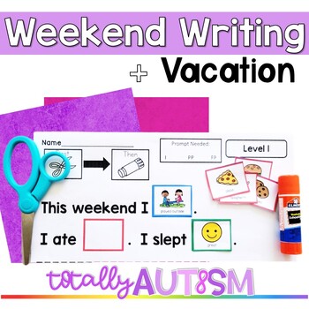 Preview of Weekend Writing Prompt Special Education - Students with autism