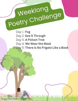 Preview of Weeklong Poetry Challenge