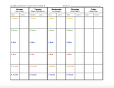 Weekly Academic Lesson Teams (Planning Document)