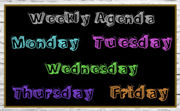Preview of Weekly Agenda Templates