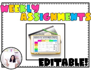 weekly assignments reddit