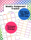 Weekly Assignment Tracker
