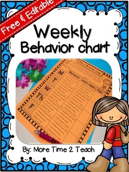 Behavior Modification Chart  Free Printable - Goally Apps