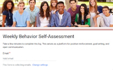 Weekly Behavior Self-Assessment