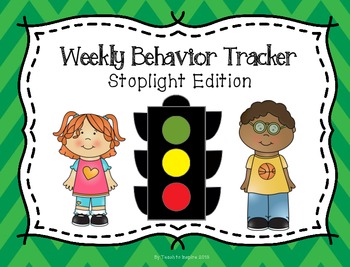 Preview of Weekly Behavior Tracker:  Stoplight Edition