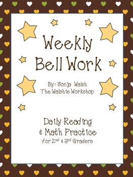 Weekly Bell Work Bundle #4 - Daily Reading & Math Practice for 2nd and