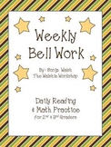 Weekly Bell Work Bundle #3 - Daily Reading & Math Practice