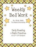 Weekly Bell Work Bundle #1 - Daily Reading & Math Practice