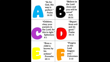 Preview of Weekly Bible ABC's