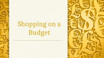 Preview of Shopping on a Budget