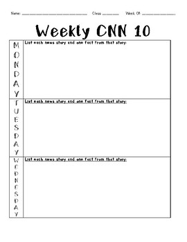 Cnn Student News Guided Worksheet - Ivuyteq