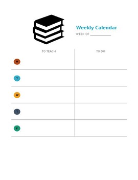 Preview of Weekly Calendar
