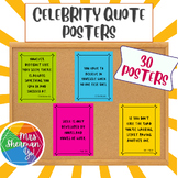 Weekly Celebrity Quote Posters - Classroom Décor