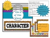 Brown/Brights Theme, Character Building Word/Quote of the week