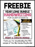 Silly Handwriting Worksheets Sample Pack