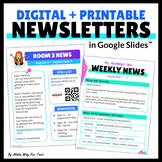 Weekly Classroom Newsletter Editable | May Newsletter Mont