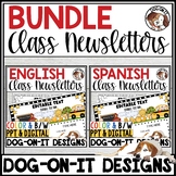 Weekly Classroom Newsletter Template Editable Bilingual En