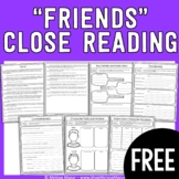 Weekly Close Reading - FREEBIE - Friends