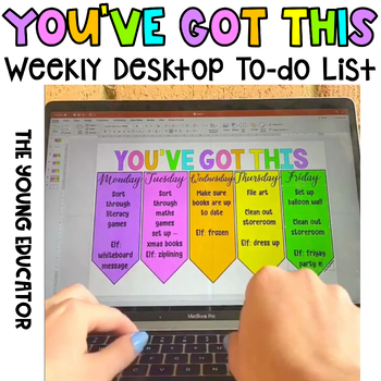 Preview of Weekly Computer Desktop To-Do List
