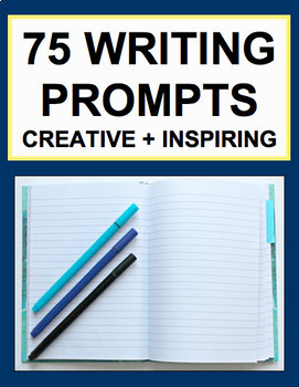 Preview of Creative Writing Prompts | 75 Narrative Writing Activities | Printable & Digital