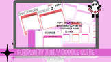 Weekly/Daily/Month Google Slide Template-February Editable