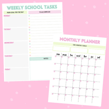 Weekly, Daily, & Monthly Planning Templates by Peppy Zesty Teacherista