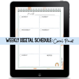 Weekly Digital Schedule: Coral Paint