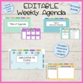 Weekly EDITABLE Student & Teacher Agenda Growing Bundle (DIGITAL)