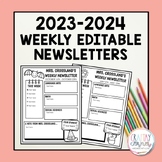 Weekly Editable Newsletters- Matches my FREE Lesson Outlin