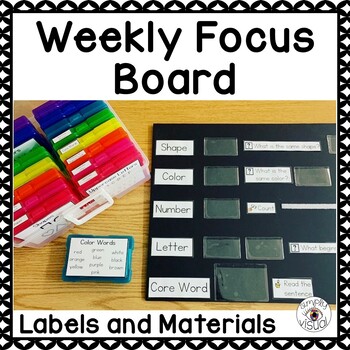 Preview of Weekly Focus Board 