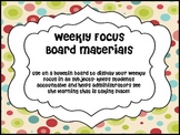 Weekly Focus Board- Scrappy Red