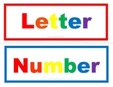 Weekly Focus Labels for Preschool Circle Time Letters Rain