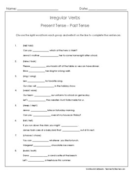Weekly Freebie #159 - Irregular Plural Nouns practice worksheet ...