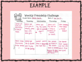 Weekly Friendship Challenge