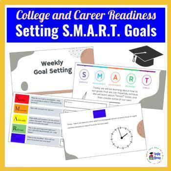 Preview of Weekly Goal Setting l SMART goals for the avid learner l College and Career