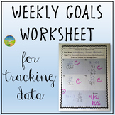 Weekly Goals Worksheet