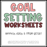 Weekly Goals Setting Sheets