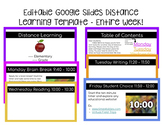 Weekly Google Slides Template for Distance Learning, Elear